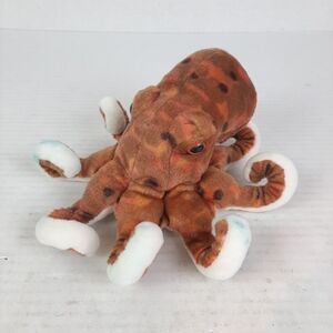 🛍Wild Republic Octopus Plush Brown Speckled 12" Stuffed Animal P7